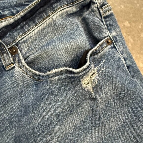 Oliver Logan Distressed Blue Denim Jeans – Size 38x30 - Picture 6 of 10